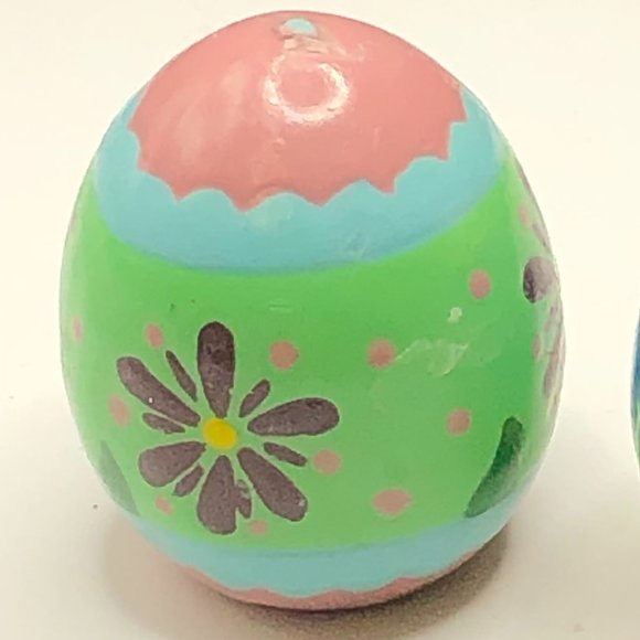 Vtg HANDPAINTED Easter Egg CANDLES Unburned MCM Retro Colors Collectible Art - Picture 4 of 5